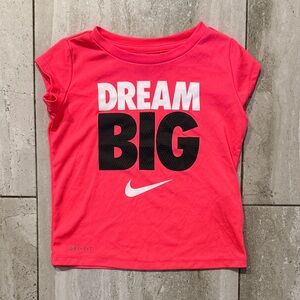 Nike Kids Pink 'Dream Big' Graphic Tee